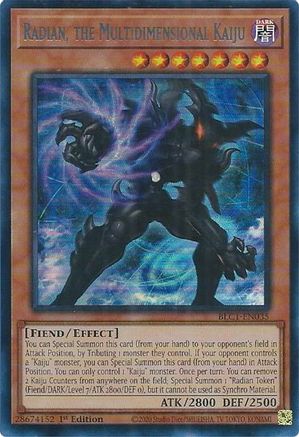 Radian, the Multidimensional Kaiju (Silver) [BLC1-EN035] Ultra Rare - Trinity Hobby
