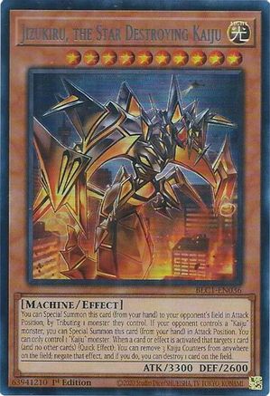 Jizukiru, the Star Destroying Kaiju (Silver) [BLC1-EN036] Ultra Rare - Trinity Hobby