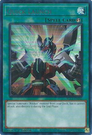 Quick Launch (Silver) [BLC1-EN042] Ultra Rare - Trinity Hobby