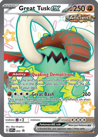 Great Tusk ex (072) [Scarlet & Violet: Black Star Promos] - Trinity Hobby