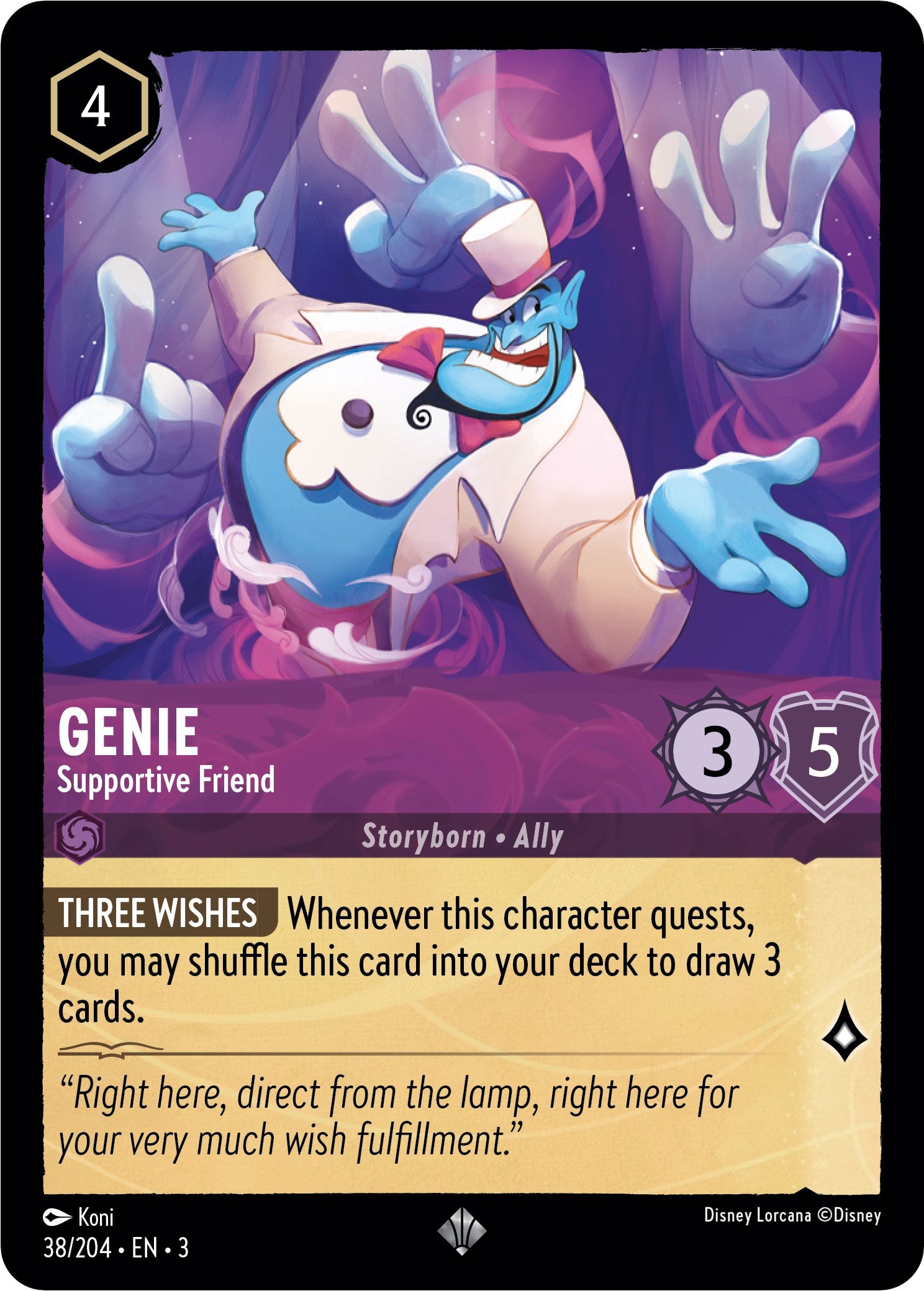 Genie - Supportive Friend (38/204) [Into the Inklands] - Trinity Hobby