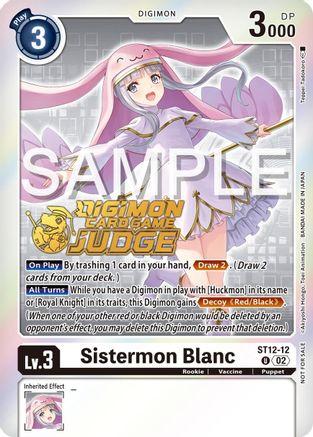 Sistermon Blanc [ST12-12] (Judge Pack 5) [Starter Deck: Jesmon Promos] - Trinity Hobby