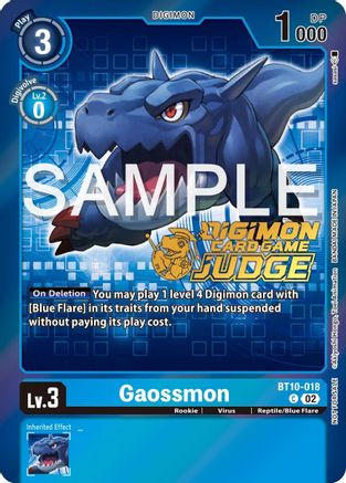 Gaossmon [BT10-018] (Judge Pack 5) [Xros Encounter Promos] - Trinity Hobby
