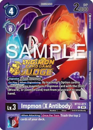 Impmon (X Antibody) [BT12-073] (Judge Pack 5) [Across Time Promos] - Trinity Hobby