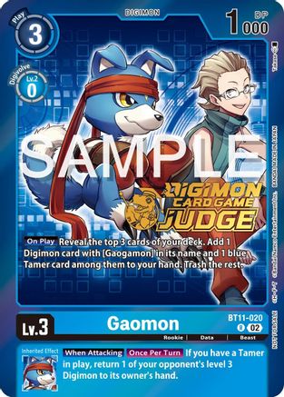 Gaomon [BT11-020] (Judge Pack 5) [Dimensional Phase Promos] - Trinity Hobby