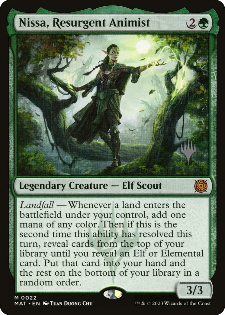 Nissa, Resurgent Animist (Promo Pack) [Murders at Karlov Manor Promos] - Trinity Hobby