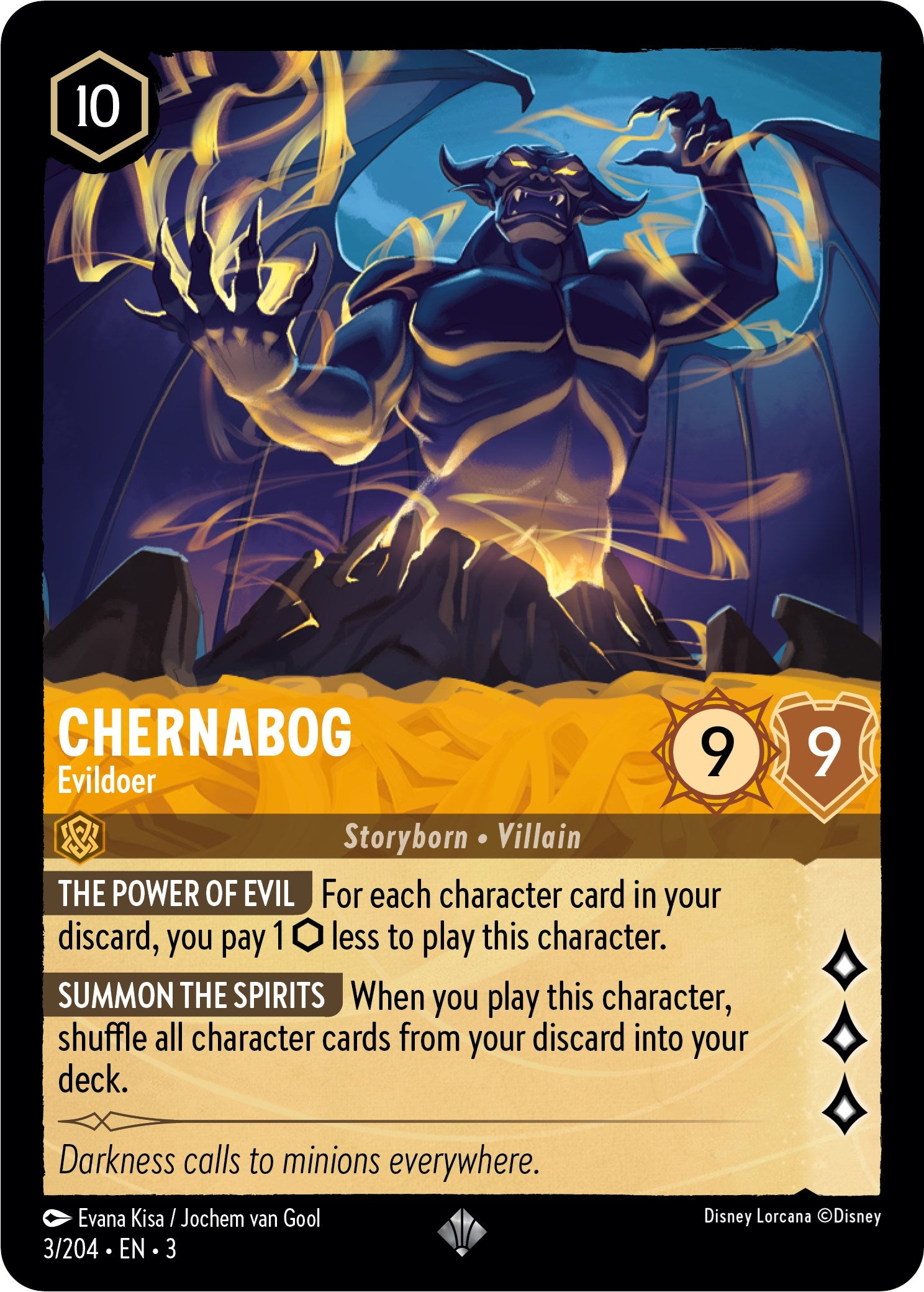 Chernabog - Evildoer (3/204) [Into the Inklands] - Trinity Hobby