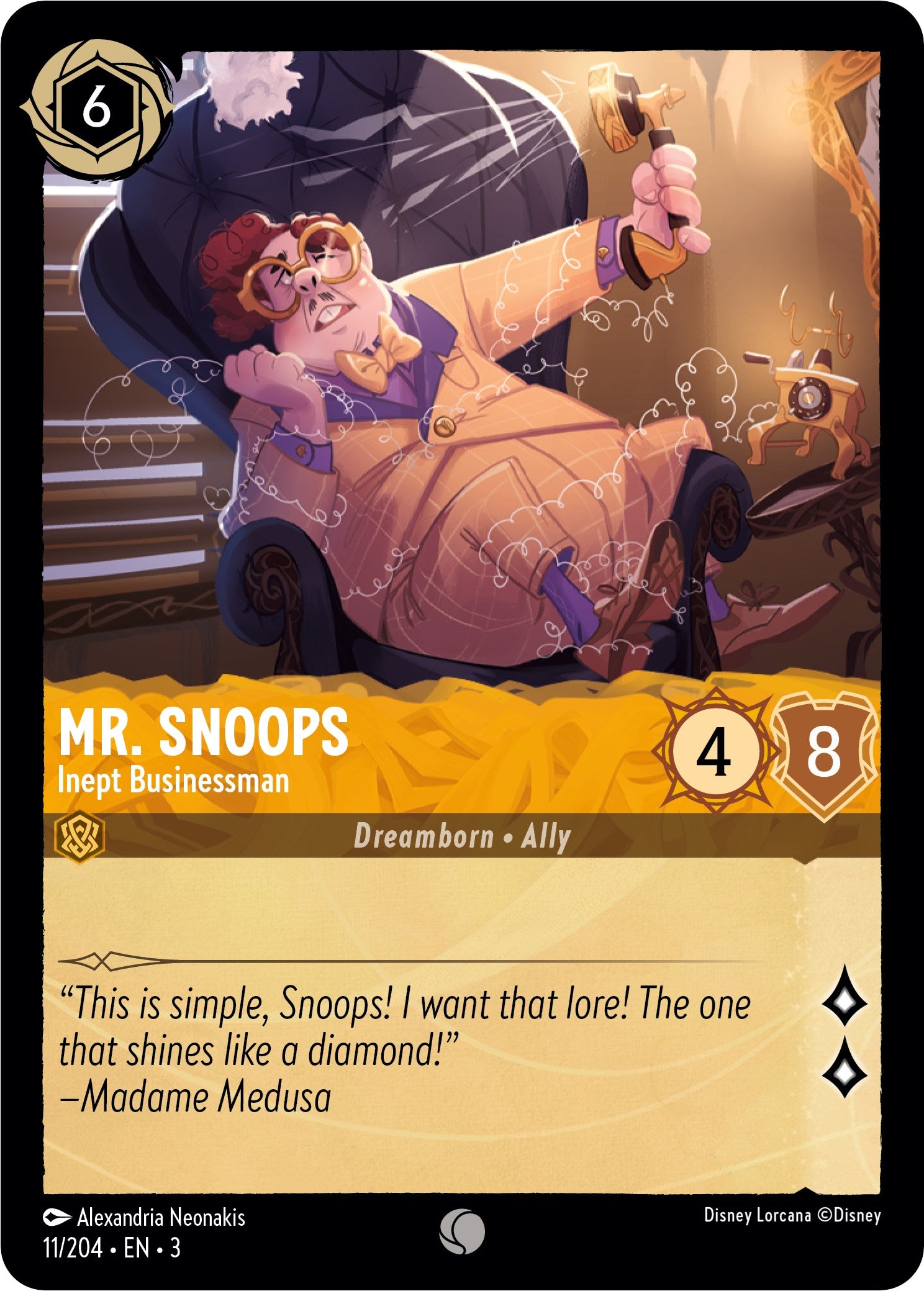 Mr. Snoops - Inept Businessman (11/204) [Into the Inklands] - Trinity Hobby