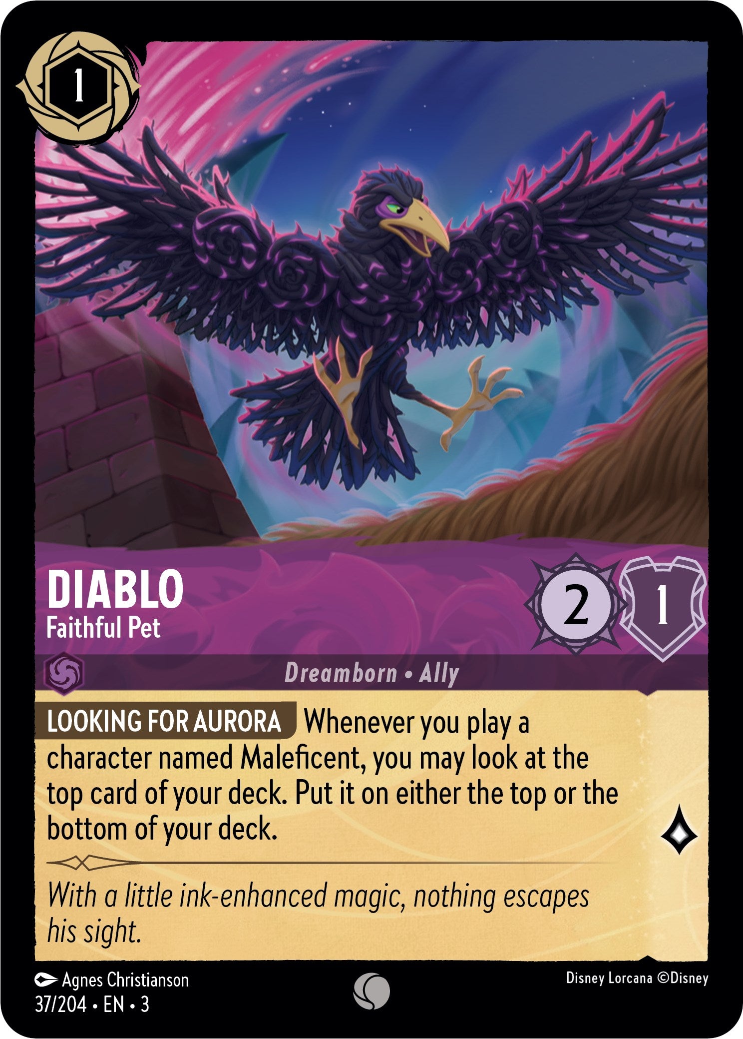 Diablo - Faithful Pet (37/204) [Into the Inklands] - Trinity Hobby