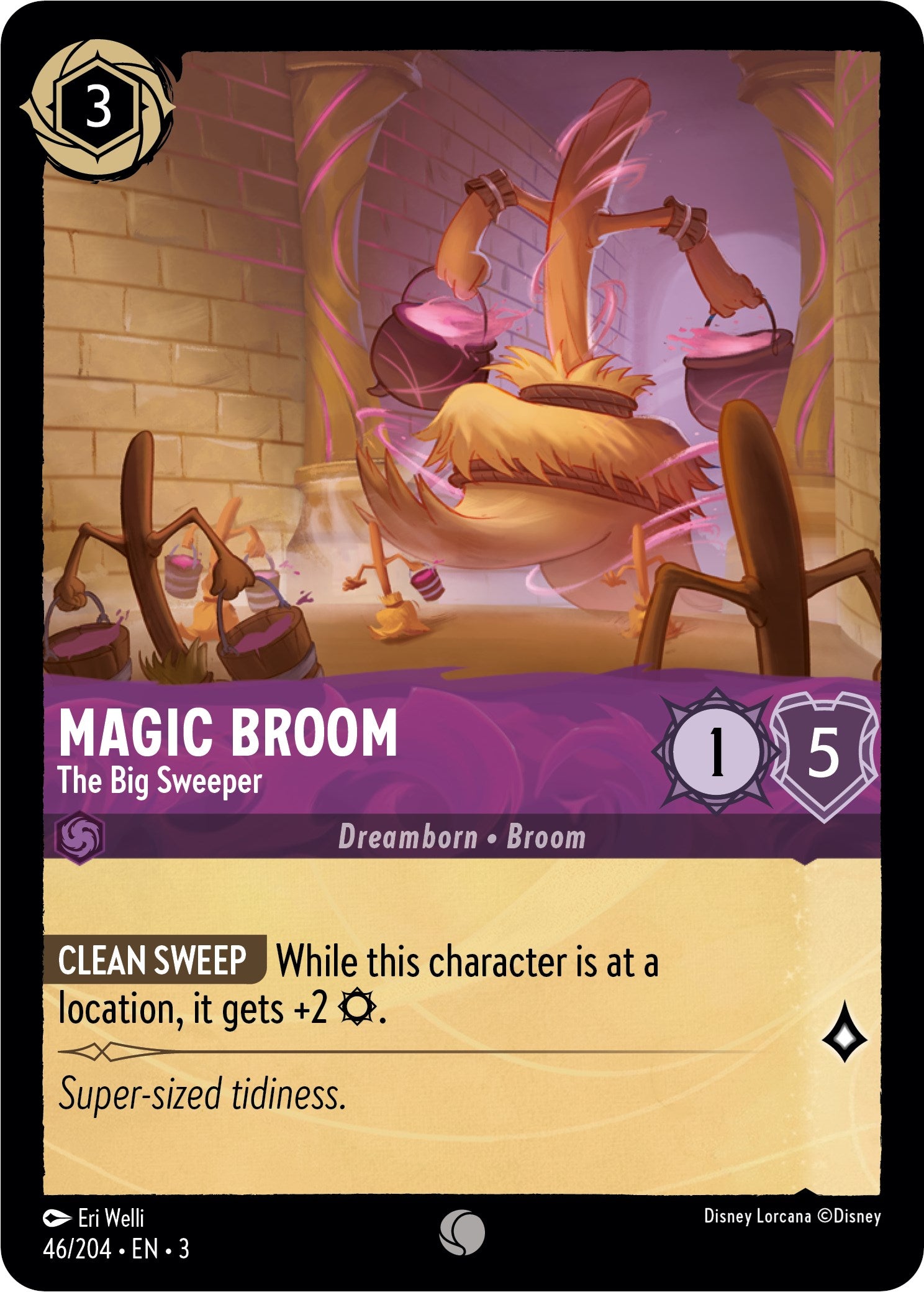 Magic Broom - The Big Sweeper (46//204) [Into the Inklands] - Trinity Hobby