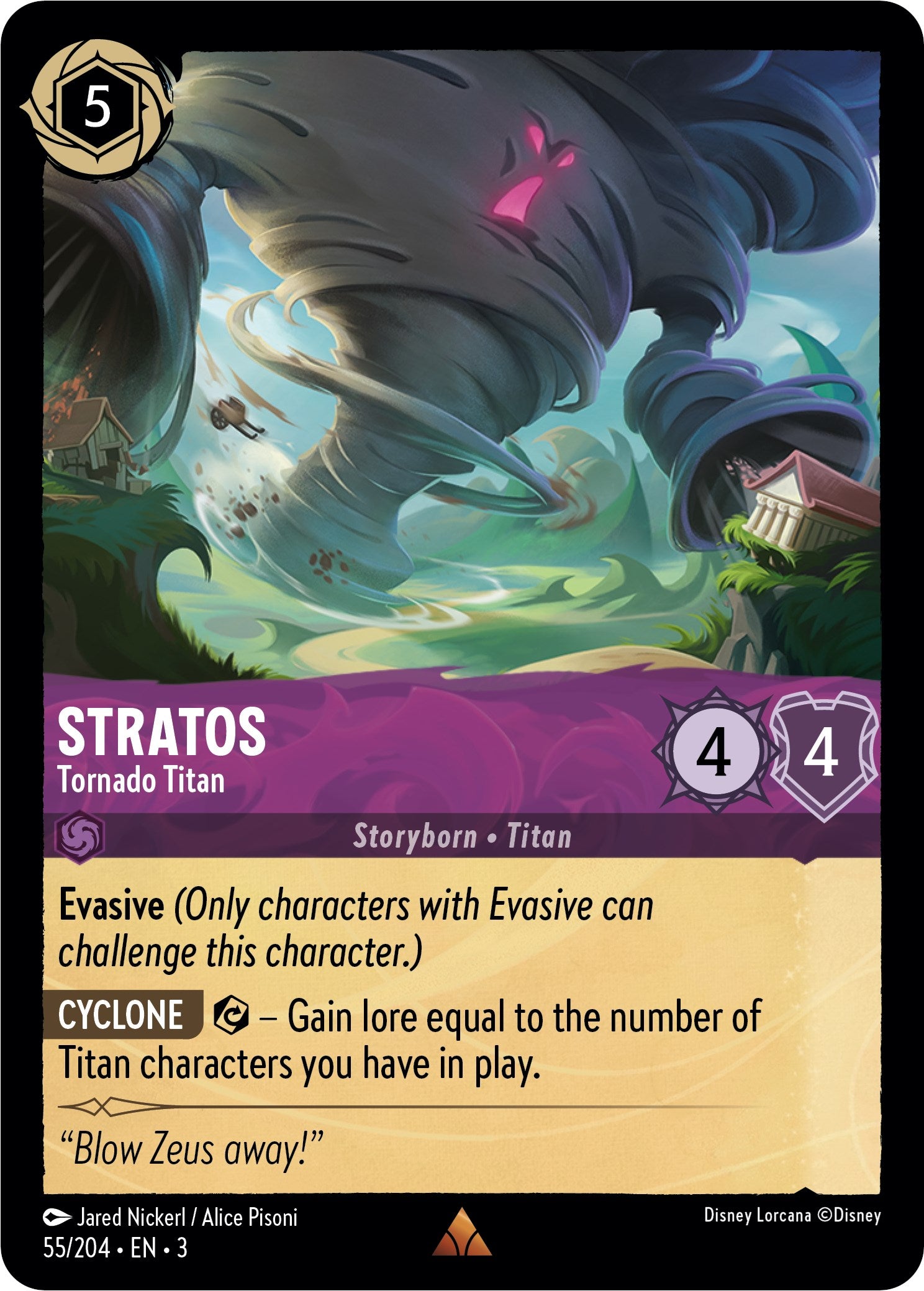 Stratos - Tornado Titan (55//204) [Into the Inklands] - Trinity Hobby