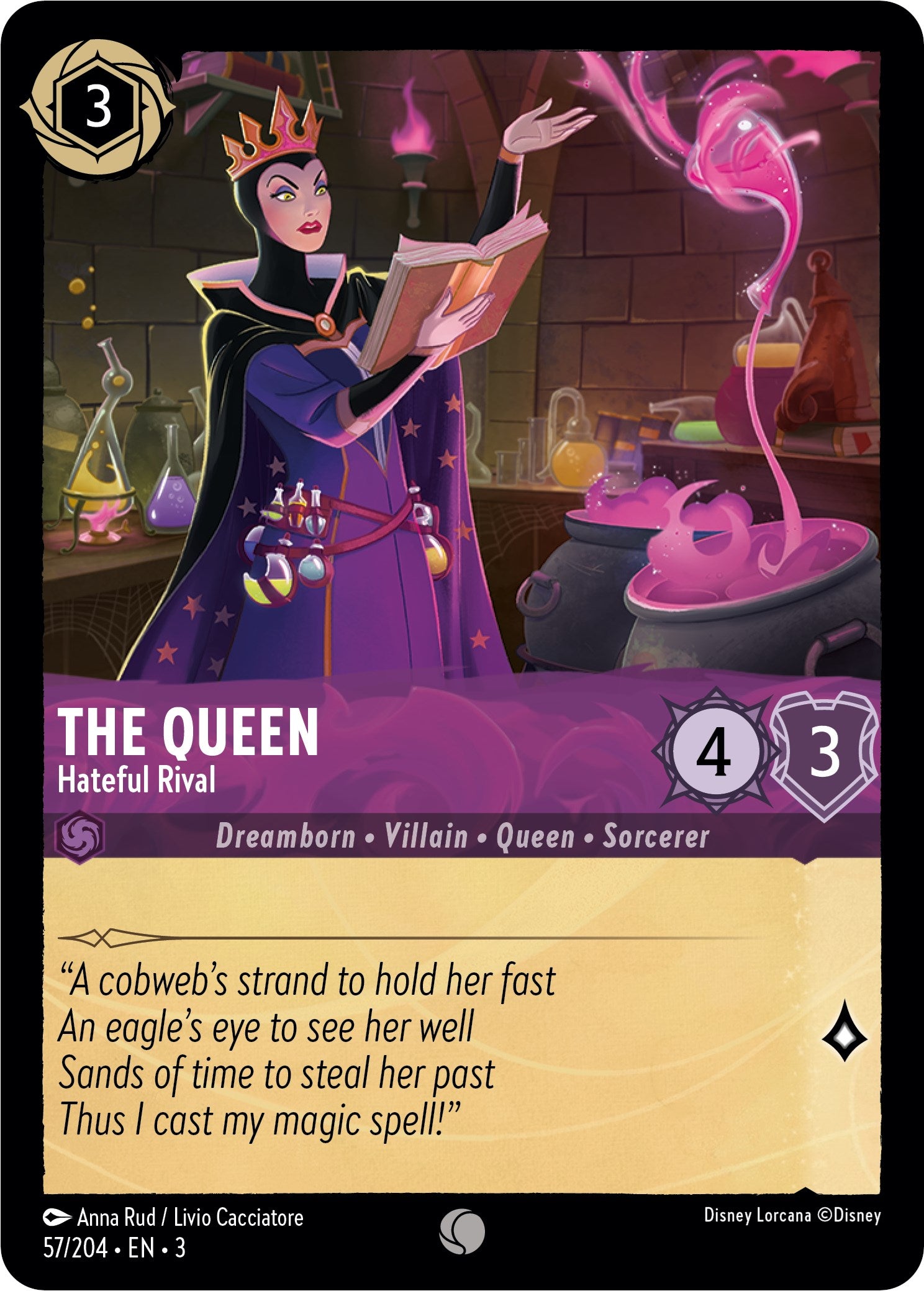 The Queen - Hateful Rival (57/204) [Into the Inklands] - Trinity Hobby