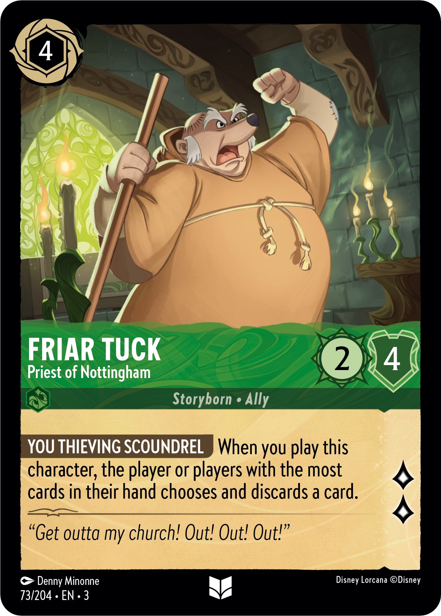 Friar Tuck - Priest of Nottingham (73/204) [Into the Inklands] - Trinity Hobby