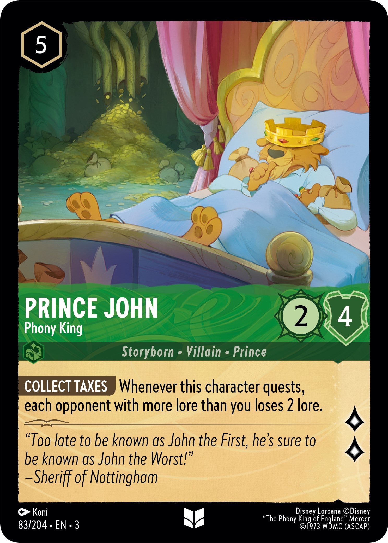 Prince John - Phony King (83//204) [Into the Inklands] - Trinity Hobby