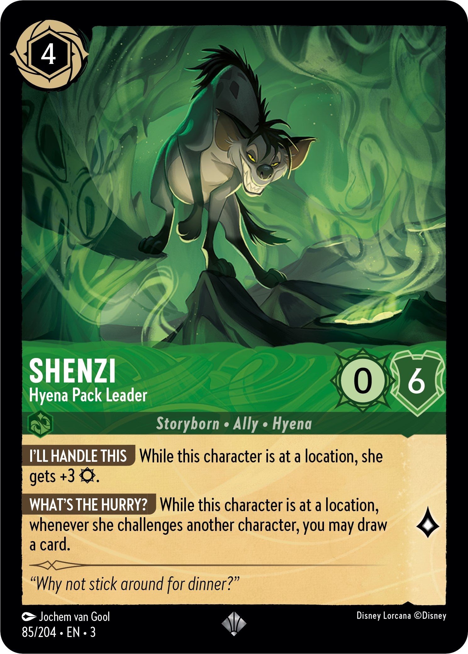Shenzi - Hyena Pack Leader (85//204) [Into the Inklands] - Trinity Hobby