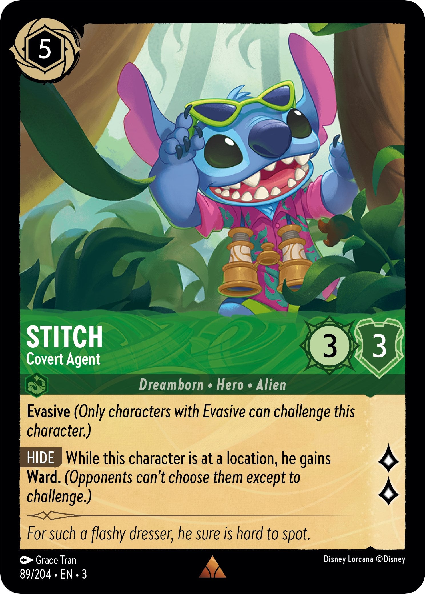 Stitch - Covert Agent (89//204) [Into the Inklands] - Trinity Hobby