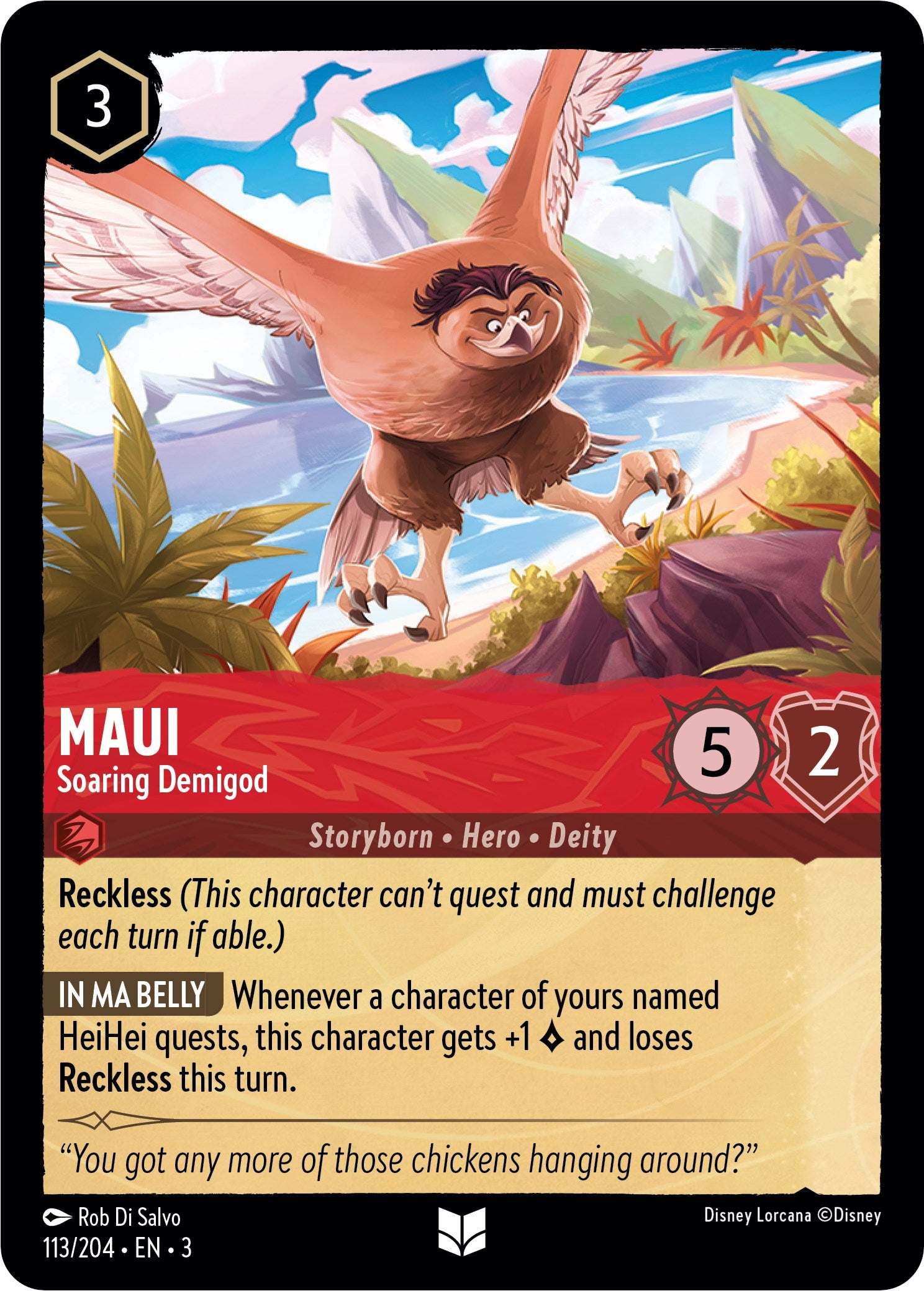Maui - Soaring Demigod (113//204) [Into the Inklands] - Trinity Hobby