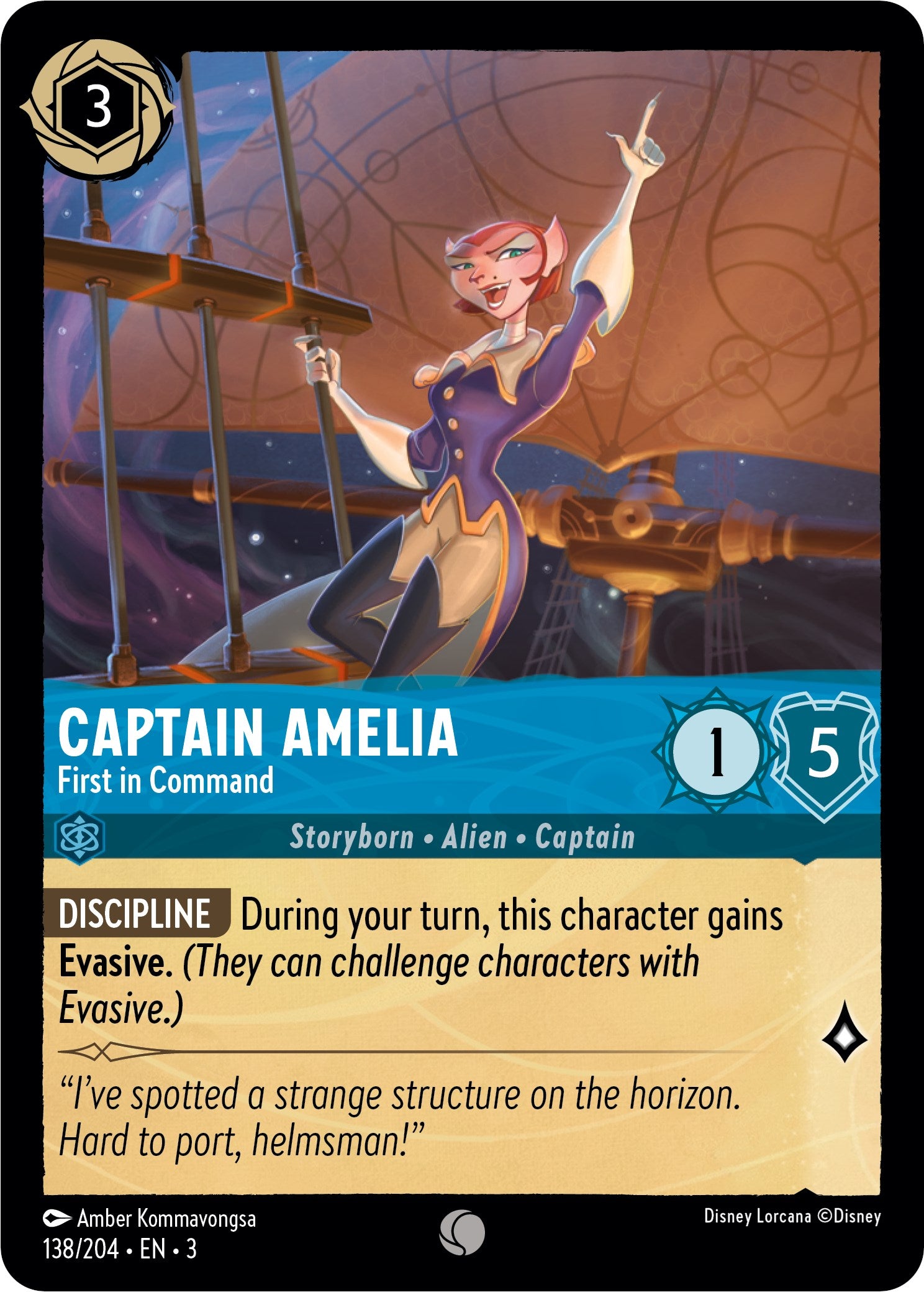 Captain Amelia - First in Command (138//204) [Into the Inklands] - Trinity Hobby