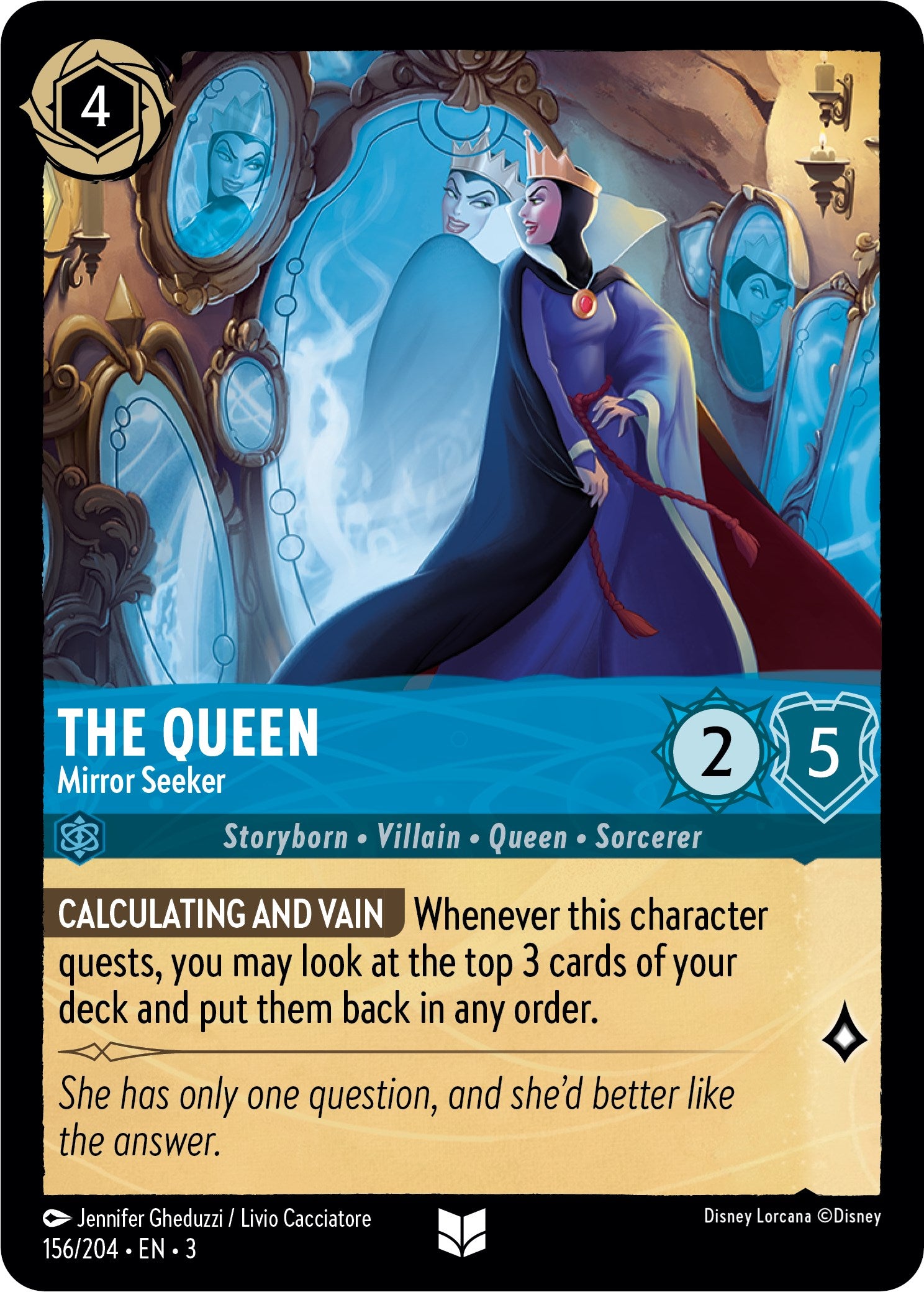 The Queen - Mirror Seeker (156/204) [Into the Inklands] - Trinity Hobby