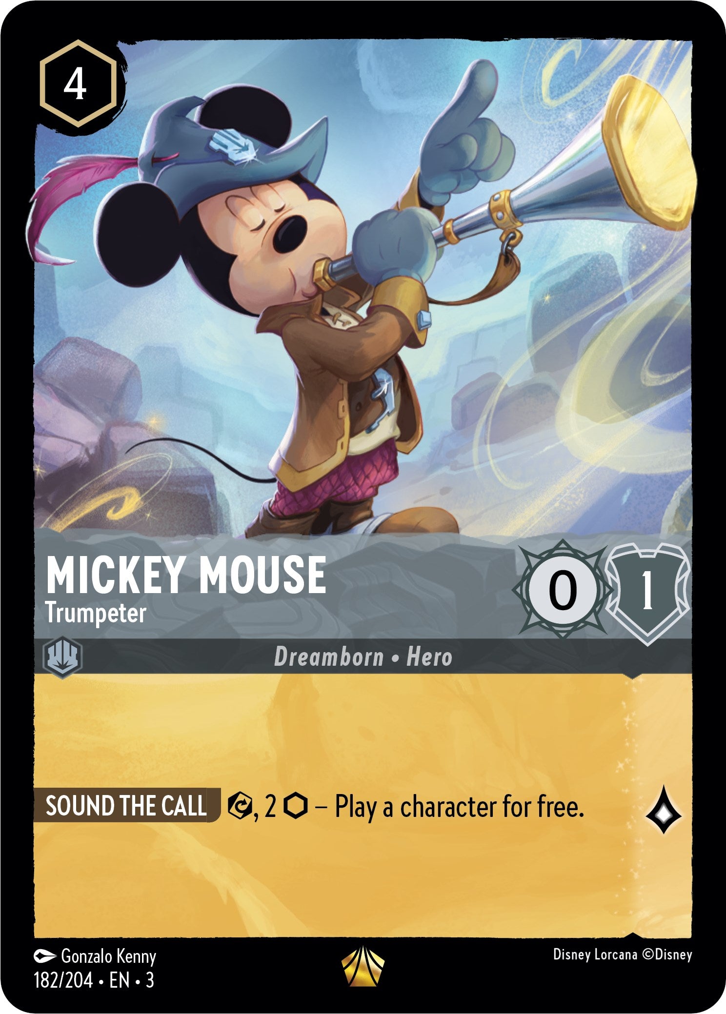 Mickey Mouse -Trumpeter (182/204) [Into the Inklands] - Trinity Hobby