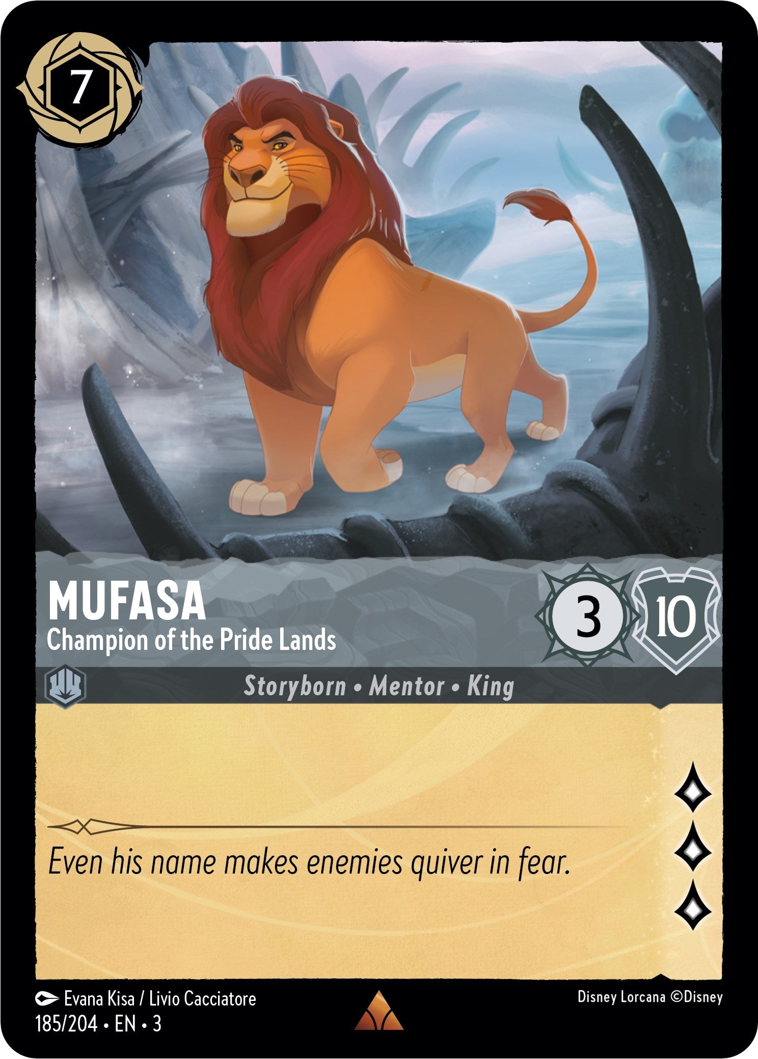 Mufasa - Champion of the Pride Lands (185/204) [Into the Inklands] - Trinity Hobby