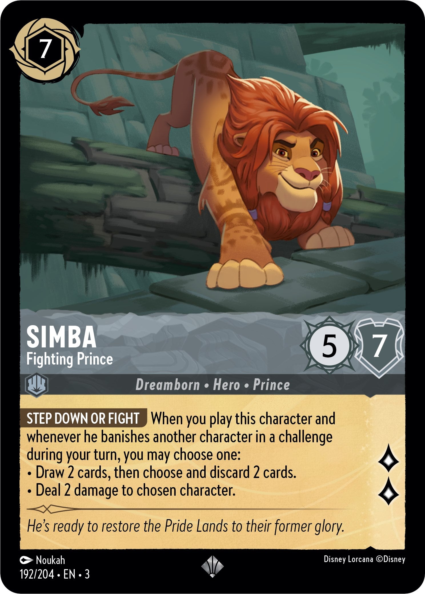 Simba - Fighting Prince (192/204) [Into the Inklands] - Trinity Hobby
