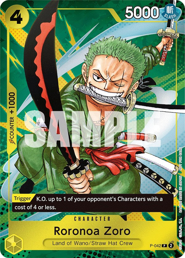 Roronoa Zoro (Event Pack Vol. 3) (P-042) - [One Piece Promotion Cards] Foil - Trinity Hobby