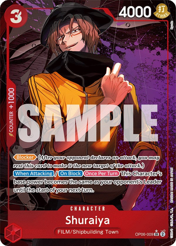 Shuraiya (Alternate Art) (OP06-009) - [Wings of the Captain] Foil - Trinity Hobby