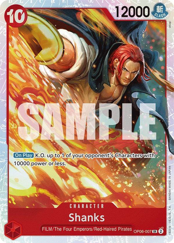 Shanks (OP06-007) - [Wings of the Captain] Foil - Trinity Hobby