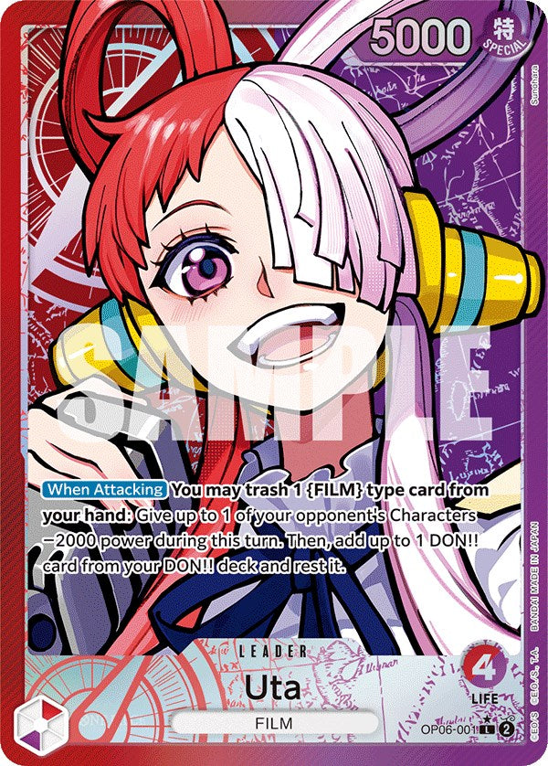 Uta (Alternate Art) (OP06-001) - [Wings of the Captain] Foil - Trinity Hobby