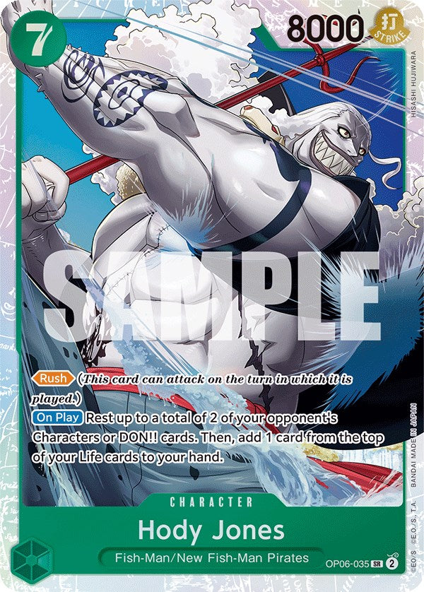 Hody Jones (035) (OP06-035) - [Wings of the Captain] Foil - Trinity Hobby