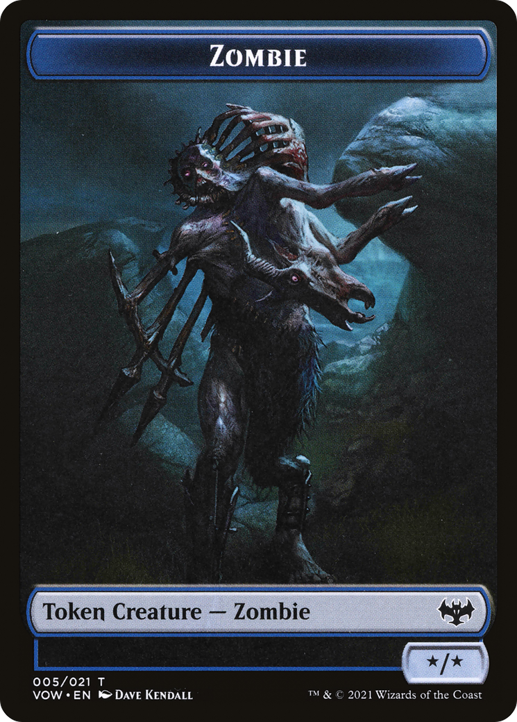 Zombie  [Foil]  (VOW-005) - [Innistrad: Crimson Vow Tokens] - Trinity Hobby