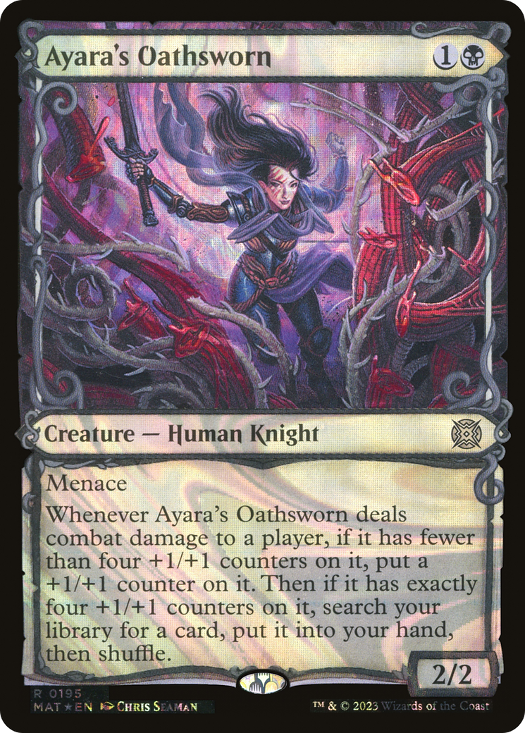 Ayara's Oathsworn (Showcase Halo Foil) [March of the Machine: The Aftermath] - Trinity Hobby
