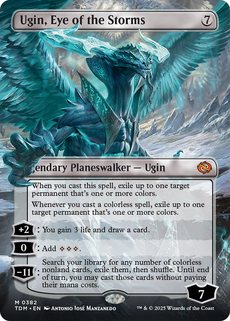 Ugin, Eye of the Storms // Ugin, Eye of the Storms  (TDM-382) - [Tarkir: Dragonstorm] (Borderless) - Trinity Hobby