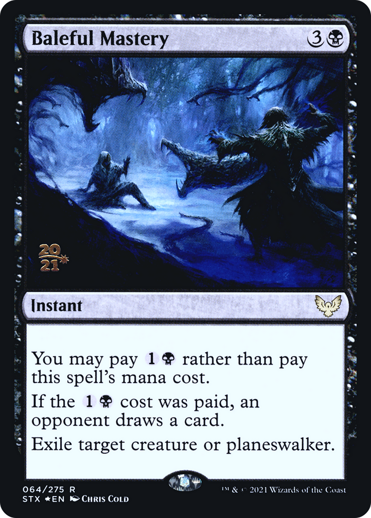 Baleful Mastery [Strixhaven: School of Mages Prerelease Promos] - Trinity Hobby