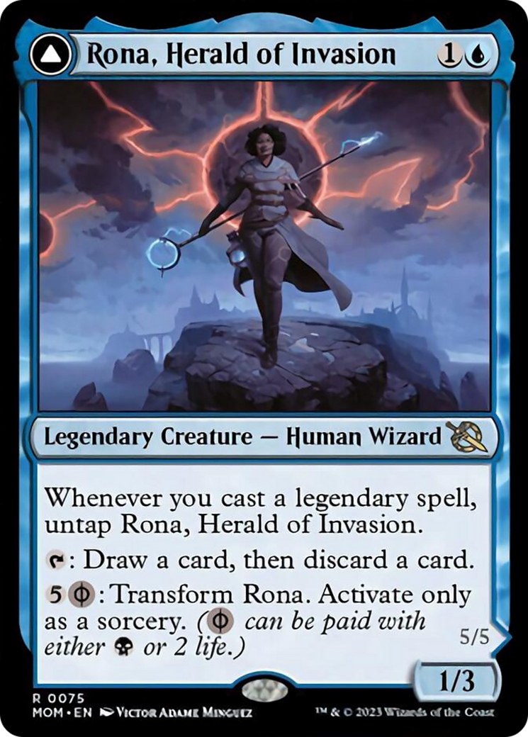 Rona, Herald of Invasion // Rona, Tolarian Obliterator [March of the Machine] - Trinity Hobby