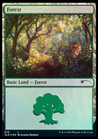 Forest (Cats) (576) [Secret Lair Drop Promos] - Trinity Hobby