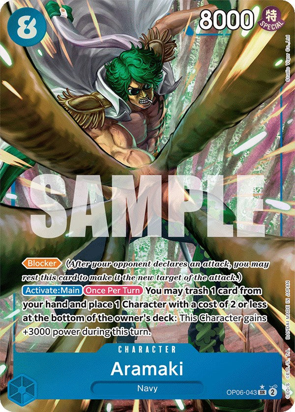 Aramaki (Alternate Art) (OP06-043) - [Wings of the Captain] Foil - Trinity Hobby
