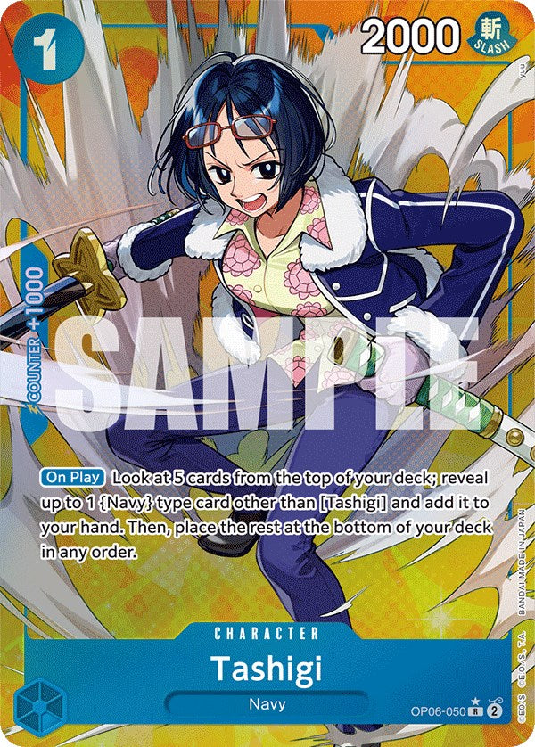 Tashigi (Alternate Art) (OP06-050) - [Wings of the Captain] Foil - Trinity Hobby