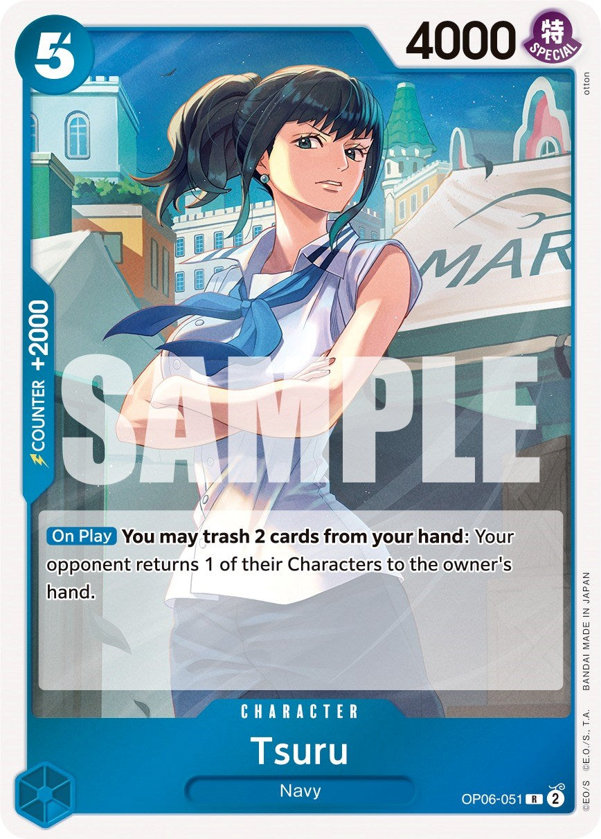 Tsuru (OP06-051) - [Wings of the Captain] Foil - Trinity Hobby
