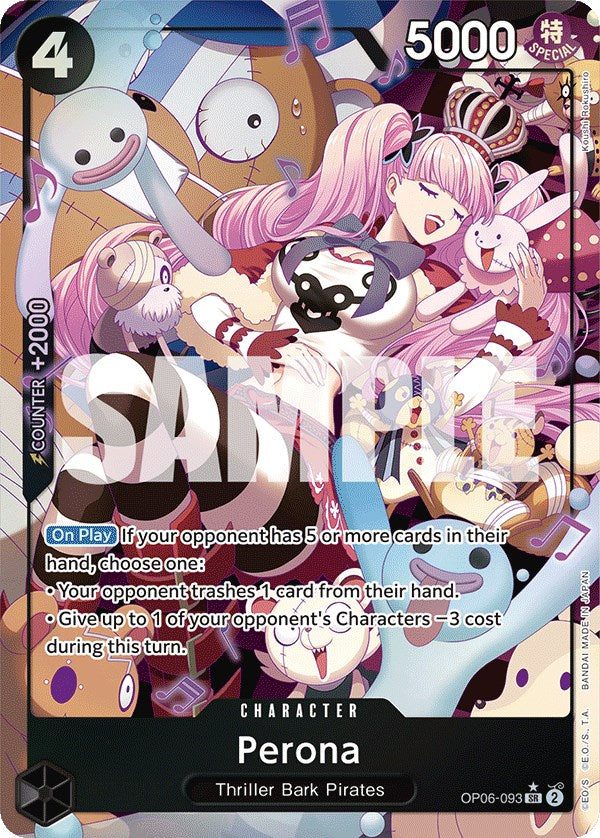 Perona (093) (Alternate Art) (OP06-093) - [Wings of the Captain] Foil - Trinity Hobby