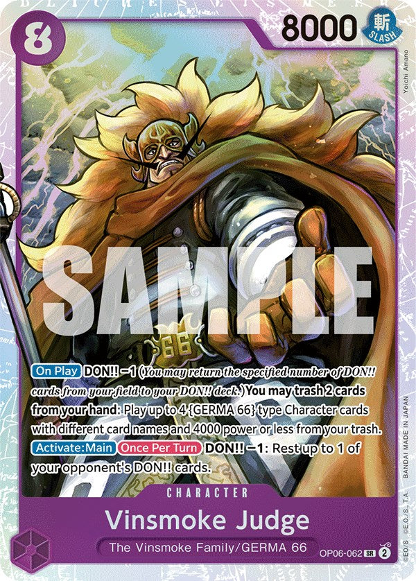 Vinsmoke Judge (OP06-062) - [Wings of the Captain] Foil - Trinity Hobby