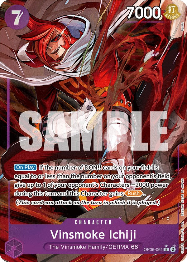 Vinsmoke Ichiji (061) (Alternate Art) (OP06-061) - [Wings of the Captain] Foil - Trinity Hobby