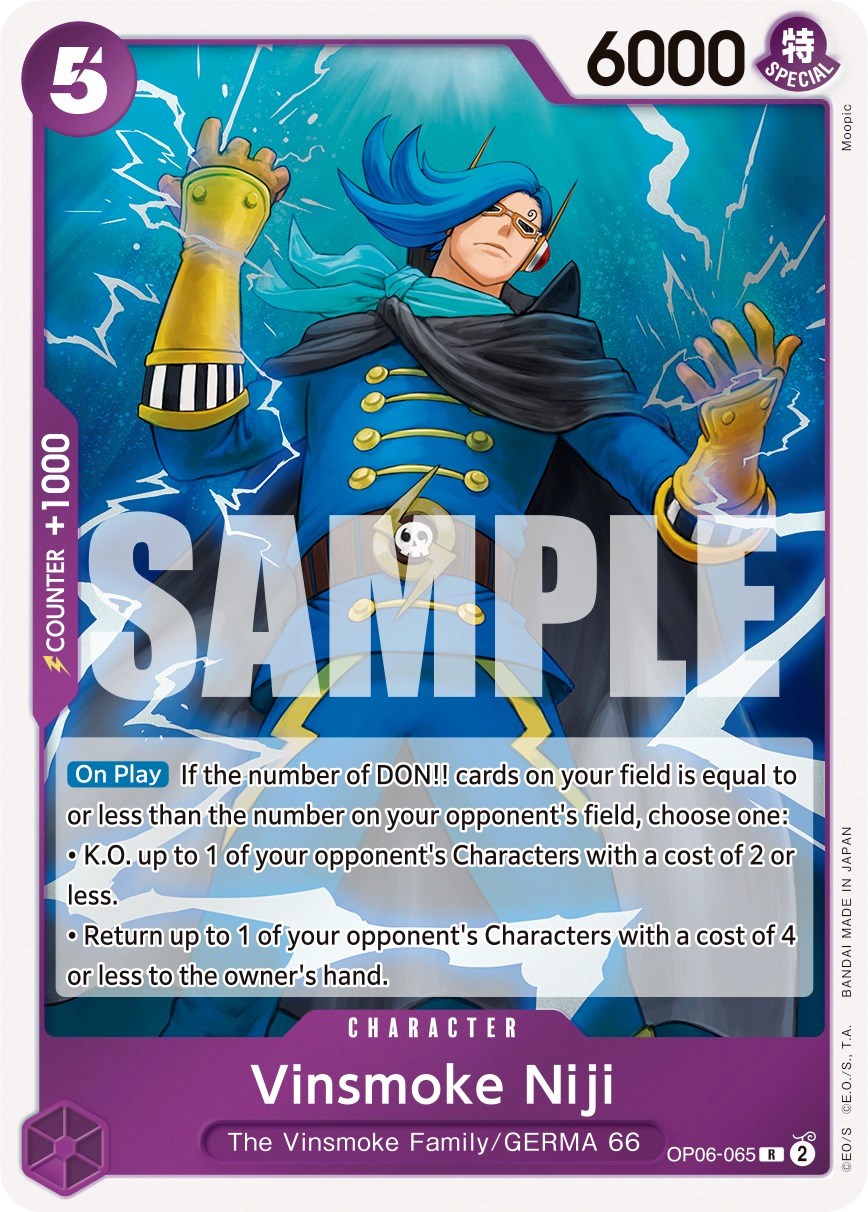 Vinsmoke Niji (065) (OP06-065) - [Wings of the Captain] Foil - Trinity Hobby