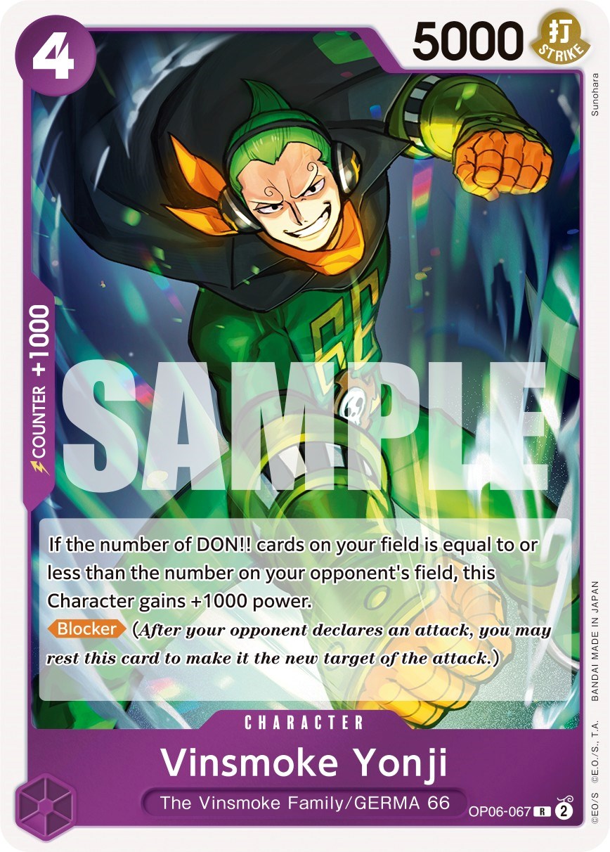 Vinsmoke Yonji (067) (OP06-067) - [Wings of the Captain] Foil - Trinity Hobby