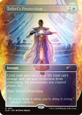 Teferi's Protection (1691) (Rainbow Foil) (SLD-1691) - [Secret Lair Drop Series] Foil - Trinity Hobby