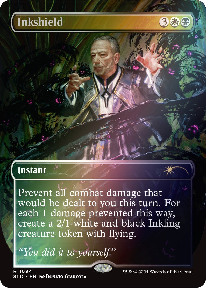 Inkshield (Rainbow Foil) [Secret Lair: Sheldon's Spellbook] - Trinity Hobby
