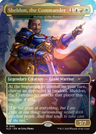Sheldon, the Commander - Ruhan of the Fomori (Rainbow Foil) (SLD-1695) - [Secret Lair Drop Series] Foil - Trinity Hobby