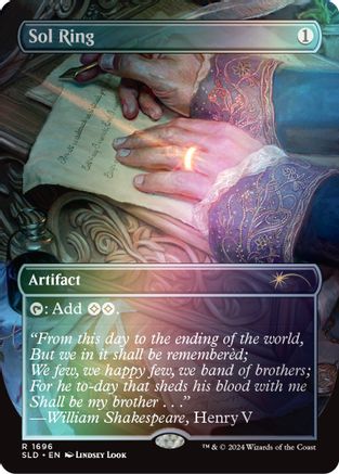 Sol Ring (1696) (Rainbow Foil) (SLD-1696) - [Secret Lair Drop Series] Foil - Trinity Hobby