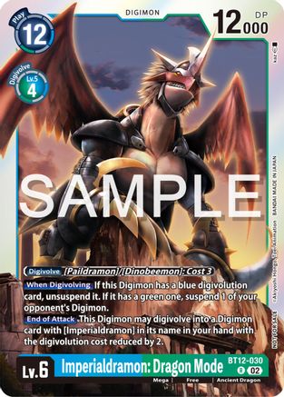 Imperialdramon: Dragon Mode [BT12-030] (Event Pack 6) [Across Time Promos] - Trinity Hobby